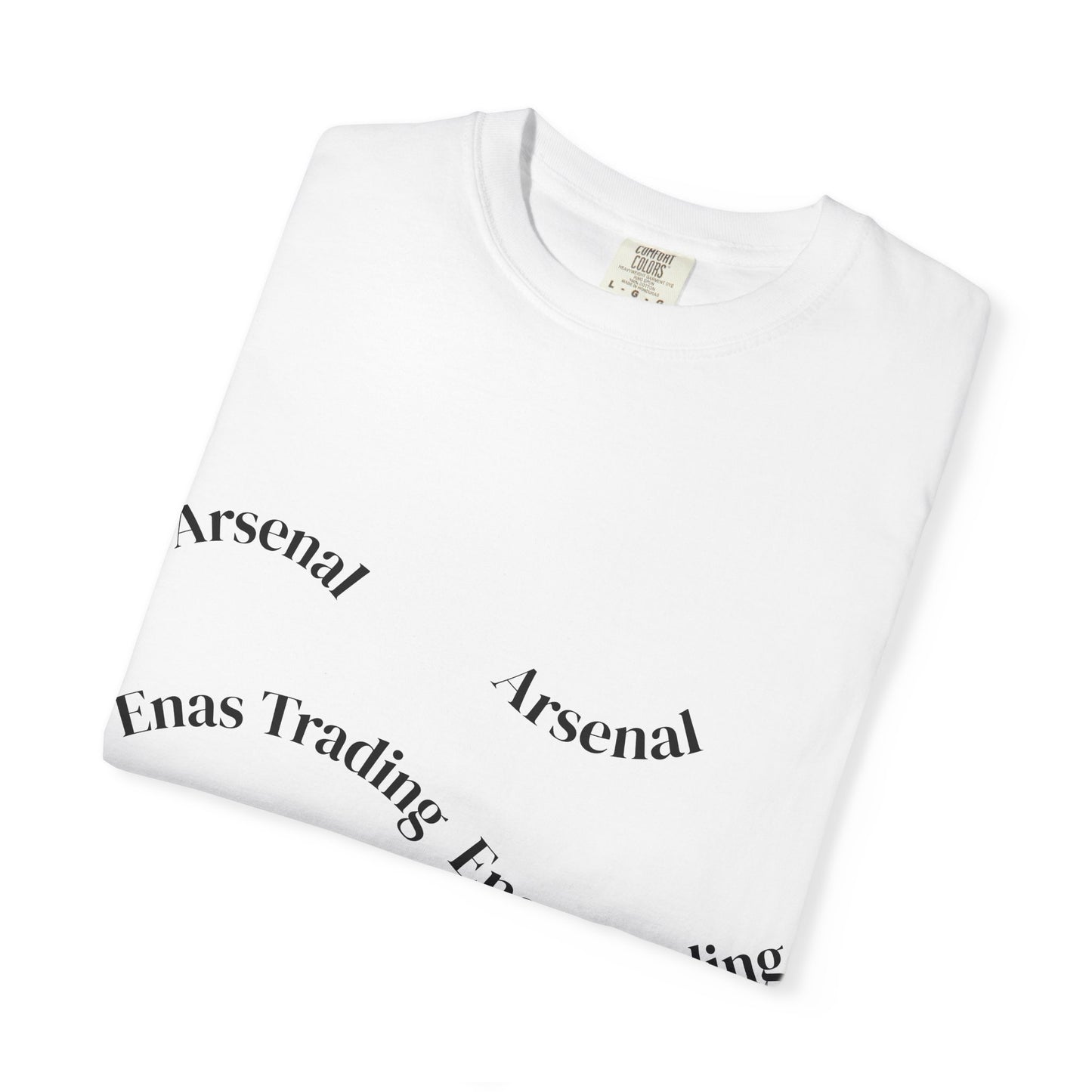 Wavy Repeated "I was Trading" Graphic T-Shirt
