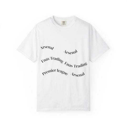 Wavy Repeated "I was Trading" Graphic T-Shirt